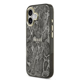 Apple iPhone 17 Kılıf Guess Orjinal Lisanslı M-safe Şarj Özellikli Yazı Logolu Python Desenli Kapak