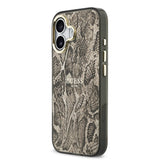 Apple iPhone 17 Kılıf Guess Orjinal Lisanslı M-safe Şarj Özellikli Yazı Logolu Python Desenli Kapak