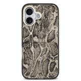 Apple iPhone 17 Kılıf Guess Orjinal Lisanslı M-safe Şarj Özellikli Yazı Logolu Python Desenli Kapak