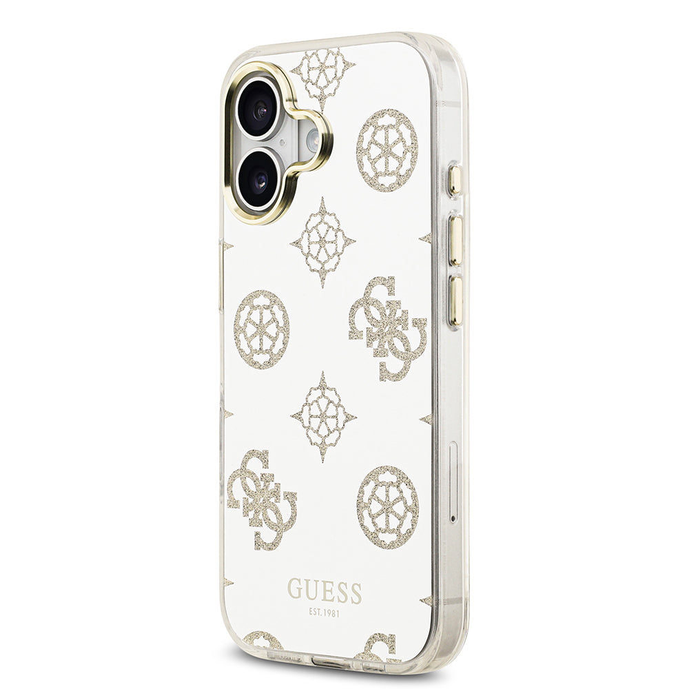 Apple iPhone 17 Kılıf Guess Orjinal Lisanslı Metal Kamera Çerçeveli Simli Aynalı Kapak