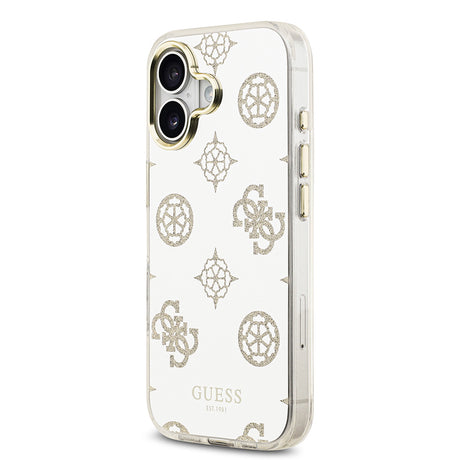 Apple iPhone 17 Kılıf Guess Orjinal Lisanslı Metal Kamera Çerçeveli Simli Aynalı Kapak
