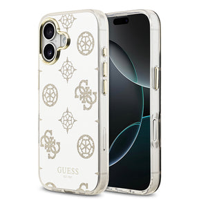 Apple iPhone 17 Kılıf Guess Orjinal Lisanslı Metal Kamera Çerçeveli Simli Aynalı Kapak
