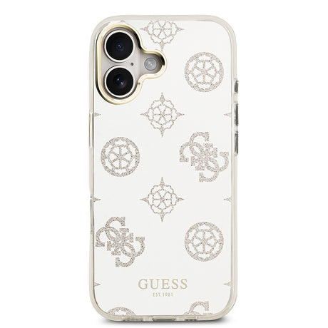Apple iPhone 17 Kılıf Guess Orjinal Lisanslı Metal Kamera Çerçeveli Simli Aynalı Kapak