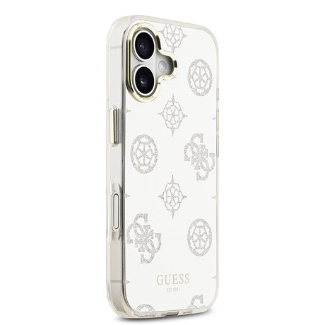 Apple iPhone 17 Kılıf Guess Orjinal Lisanslı Metal Kamera Çerçeveli Simli Aynalı Kapak