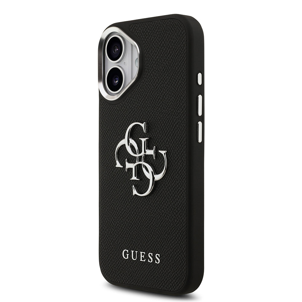Apple iPhone 17 Kılıf Guess Orjinal Lisanslı PU Deri 4G Büyük Metal Logo Dizaynlı Kapak