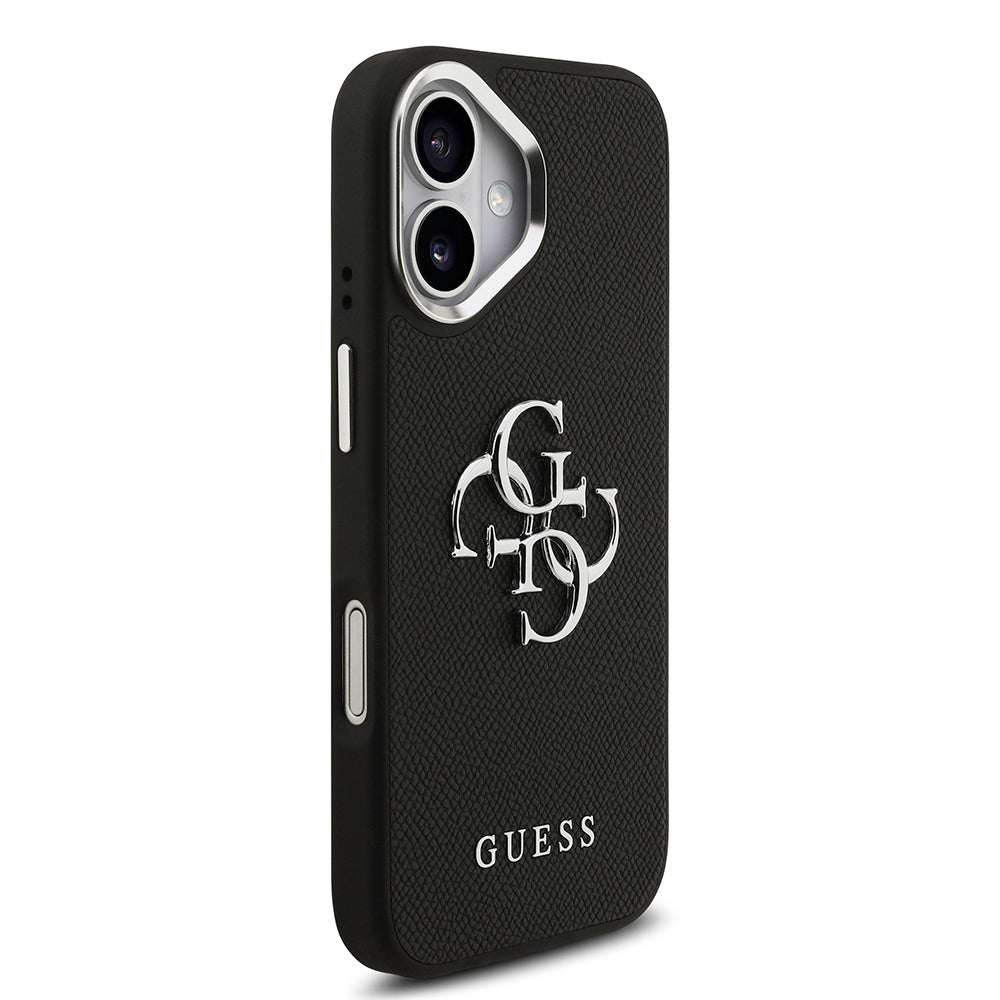 Apple iPhone 17 Kılıf Guess Orjinal Lisanslı PU Deri 4G Büyük Metal Logo Dizaynlı Kapak