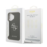 Apple iPhone 17 Kılıf Guess Orjinal Lisanslı PU Deri 4G Büyük Metal Logo Dizaynlı Kapak