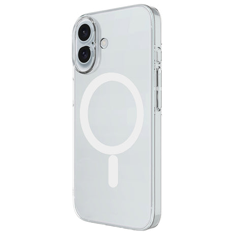 Apple iPhone 17 Kılıf IC Çipli M-Safe Şarj Özellikli Şeffaf Kamera Çerçeveli Zore Toledo Kapak