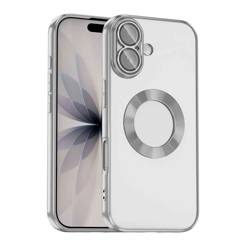 Apple iPhone 17 Kılıf Kamera Korumalı Logo Gösteren Zore Omega Kapak