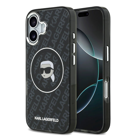 Apple iPhone 17 Kılıf Karl Lagerfeld Orjinal Lisanslı IML Baskılı KL Heads Kapak