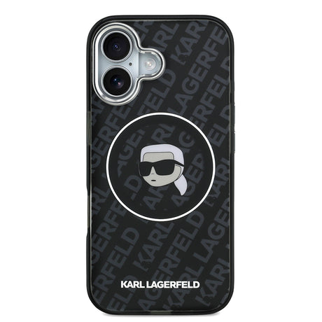 Apple iPhone 17 Kılıf Karl Lagerfeld Orjinal Lisanslı IML Baskılı KL Heads Kapak