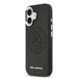 Apple iPhone 17 Kılıf Karl Lagerfeld Orjinal Lisanslı M-safe Şarj Özellikli Delikli Tasarım Metal Logolu PU Deri Kapak