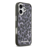 Apple iPhone 17 Kılıf Karl Lagerfeld Orjinal Lisanslı M-safe Şarj Özellikli IML Leopar Baskılı Kapak