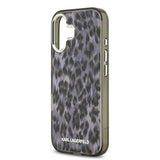 Apple iPhone 17 Kılıf Karl Lagerfeld Orjinal Lisanslı M-safe Şarj Özellikli IML Leopar Baskılı Kapak