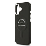 Apple iPhone 17 Kılıf Karl Lagerfeld Orjinal Lisanslı M-safe Şarj Özellikli Metal Kamera ve Buton Tasarımlı Paris RSG PU Deri Kapak