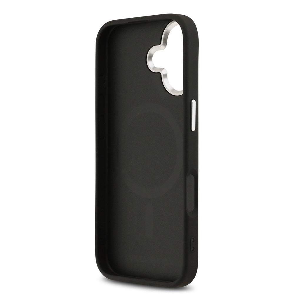 Apple iPhone 17 Kılıf Karl Lagerfeld Orjinal Lisanslı M-safe Şarj Özellikli Metal Kamera ve Buton Tasarımlı Paris RSG PU Deri Kapak