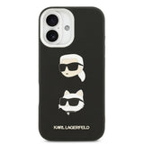 Apple iPhone 17 Kılıf Karl Lagerfeld Orjinal Lisanslı Metal Logolu K&C Heads Pin Kapak