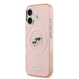 Apple iPhone 17 Kılıf Karl Lagerfeld Orjinal Lisanslı Parlayan Simli Karl & Choupette Heads Kapak