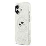 Apple iPhone 17 Kılıf Karl Lagerfeld Orjinal Lisanslı Parlayan Simli Karl & Choupette Heads Kapak