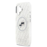 Apple iPhone 17 Kılıf Karl Lagerfeld Orjinal Lisanslı Parlayan Simli Karl & Choupette Heads Kapak