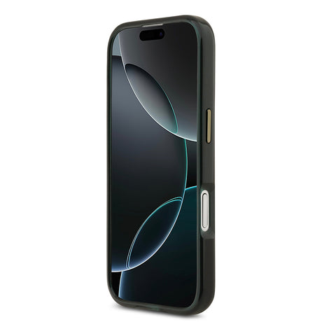 Apple iPhone 17 Kılıf Lacoste Orjinal Lisanslı M-safe Şarj Özellikli Gold Timsah Logolu Buzlu Kapak