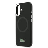 Apple iPhone 17 Kılıf Lacoste Orjinal Lisanslı M-safe Şarj Özellikli İkonik Logolu Metal Kamera Çerçeveli Silikon Kapak
