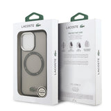 Apple iPhone 17 Kılıf Lacoste Orjinal Lisanslı M-safe Şarj Özellikli İkonik Timsah Logolu Buzlu Kapak