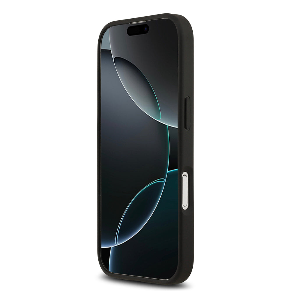 Apple iPhone 17 Kılıf Lacoste Orjinal Lisanslı M-safe Şarj Özellikli PU Deri Tasarımlı Kartlıklı Karışık Monogram Desenli Kapak
