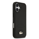 Apple iPhone 17 Kılıf Lacoste Orjinal Lisanslı M-safe Şarj Özellikli PU Deri Tasarımlı Metal Logolu Kapak