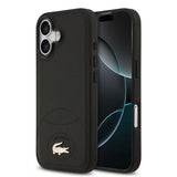 Apple iPhone 17 Kılıf Lacoste Orjinal Lisanslı M-safe Şarj Özellikli PU Deri Tasarımlı Metal Logolu Kapak