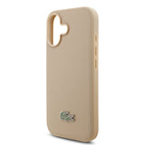 Apple iPhone 17 Kılıf Lacoste Orjinal Lisanslı M-safe Şarj Özellikli PU Pike Desenli Metal Logolu Kartlıklı Kapak