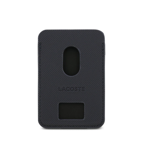 Apple iPhone 17 Kılıf Lacoste Orjinal Lisanslı M-safe Şarj Özellikli PU Pike Desenli Metal Logolu Kartlıklı Kapak