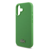 Apple iPhone 17 Kılıf Lacoste Orjinal Lisanslı M-safe Şarj Özellikli PU Pike Desenli Metal Logolu Kartlıklı Kapak