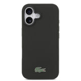 Apple iPhone 17 Kılıf Lacoste Orjinal Lisanslı M-safe Şarj Özellikli PU Pike Desenli Metal Logolu Kartlıklı Kapak