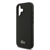 Apple iPhone 17 Kılıf Lacoste Orjinal Lisanslı M-safe Şarj Özellikli PU Pike Desenli Metal Logolu Kartlıklı Kapak