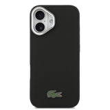 Apple iPhone 17 Kılıf Lacoste Orjinal Lisanslı M-safe Şarj Özellikli PU Pike Desenli Standlı Metal Logolu Kapak