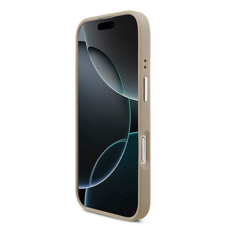 Apple iPhone 17 Kılıf Lacoste Orjinal Lisanslı M-safe Şarj Özellikli PU Pike Desenli Standlı Metal Logolu Kapak