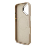 Apple iPhone 17 Kılıf Lacoste Orjinal Lisanslı M-safe Şarj Özellikli PU Pike Desenli Standlı Metal Logolu Kapak