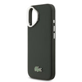 Apple iPhone 17 Kılıf Lacoste Orjinal Lisanslı M-safe Şarj Özellikli PU Pike Desenli Standlı Metal Logolu Kapak