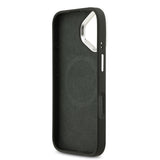 Apple iPhone 17 Kılıf Lacoste Orjinal Lisanslı M-safe Şarj Özellikli PU Pike Desenli Standlı Metal Logolu Kapak
