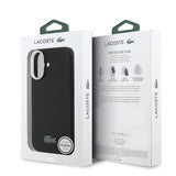 Apple iPhone 17 Kılıf Lacoste Orjinal Lisanslı M-Safe Şarj Özellikli PVC Pike Desenli Arka Yüzey İkonik Timsah Dokuma Logolu Kapak