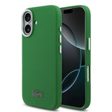Apple iPhone 17 Kılıf Lacoste Orjinal Lisanslı M-Safe Şarj Özellikli PVC Pike Desenli Arka Yüzey İkonik Timsah Dokuma Logolu Kapak
