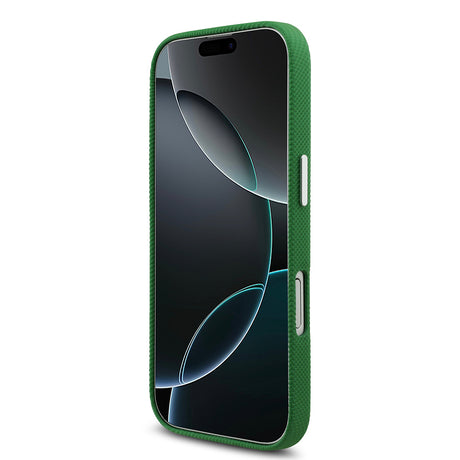 Apple iPhone 17 Kılıf Lacoste Orjinal Lisanslı M-Safe Şarj Özellikli PVC Pike Desenli Arka Yüzey İkonik Timsah Dokuma Logolu Kapak