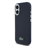 Apple iPhone 17 Kılıf Lacoste Orjinal Lisanslı M-Safe Şarj Özellikli PVC Pike Desenli Arka Yüzey İkonik Timsah Dokuma Logolu Kapak