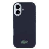 Apple iPhone 17 Kılıf Lacoste Orjinal Lisanslı M-Safe Şarj Özellikli PVC Pike Desenli Arka Yüzey İkonik Timsah Dokuma Logolu Kapak