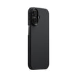Apple iPhone 17 Kılıf M-safe Şarj Özellikli 1500D Aramid Fiber Pitaka Ultra-Slim Classic Serisi Black-Grey Twill Kapak
