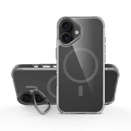 Apple iPhone 17 Kılıf M-safe Şarj Özellikli Airbagli Kamera Standlı Zore Azor Kapak