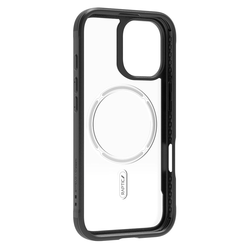 Apple iPhone 17 Kılıf M-safe Şarj Özellikli Airbagli Raptic Shield Serisi Şeffaf Arka Yüzey Kapak