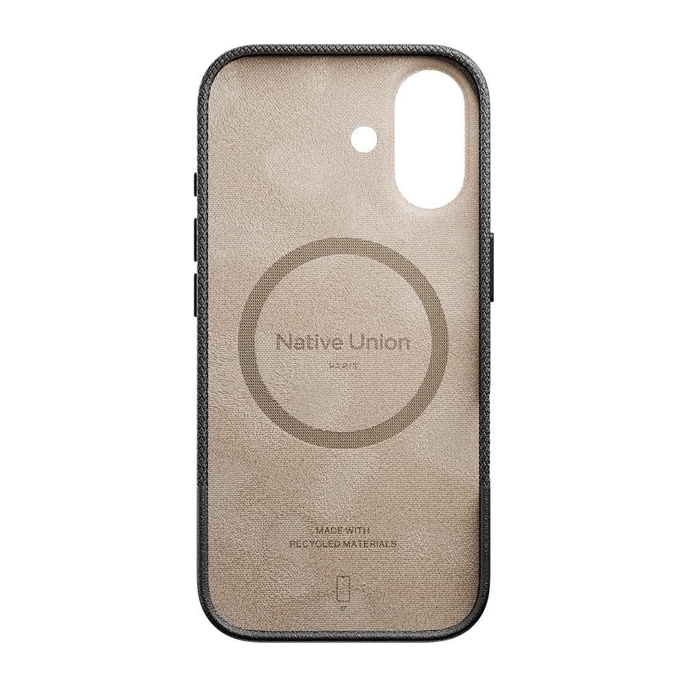 Apple iPhone 17 Kılıf M-safe Şarj Özellikli Deri Dokulu Native Union RE Classic Serisi Kapak