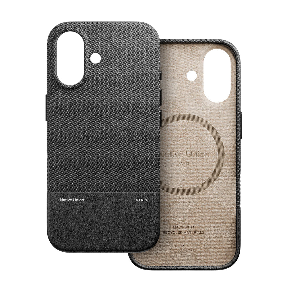 Apple iPhone 17 Kılıf M-safe Şarj Özellikli Deri Dokulu Native Union RE Classic Serisi Kapak